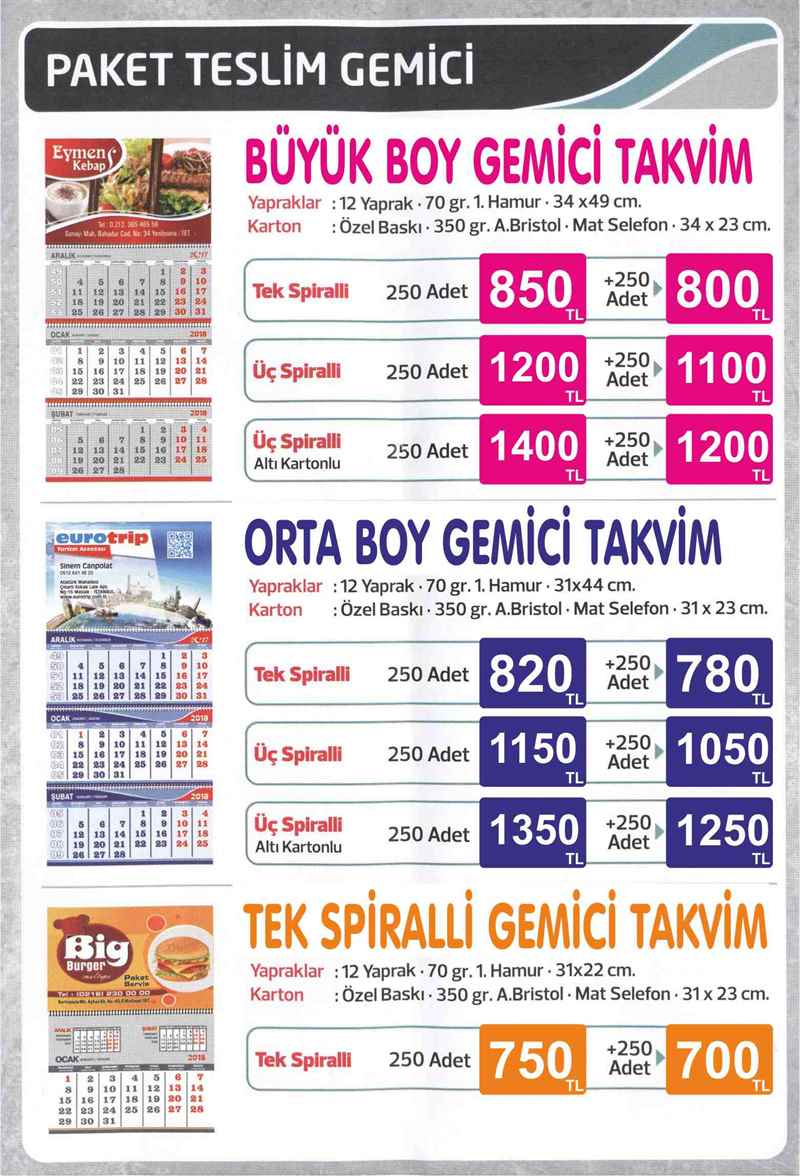 2018 gemici takvim ankara çankaya Serisayfa